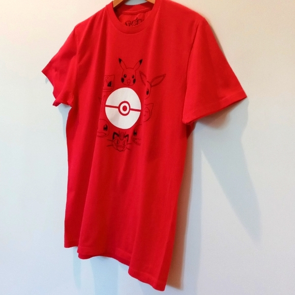 Vintage Pokémon Man's Heather Red Pikachu T-Shirt - Picture 3 of 9